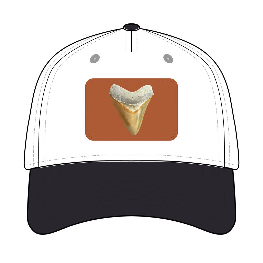 Shark Tooth Leather Patch Baseball Cap