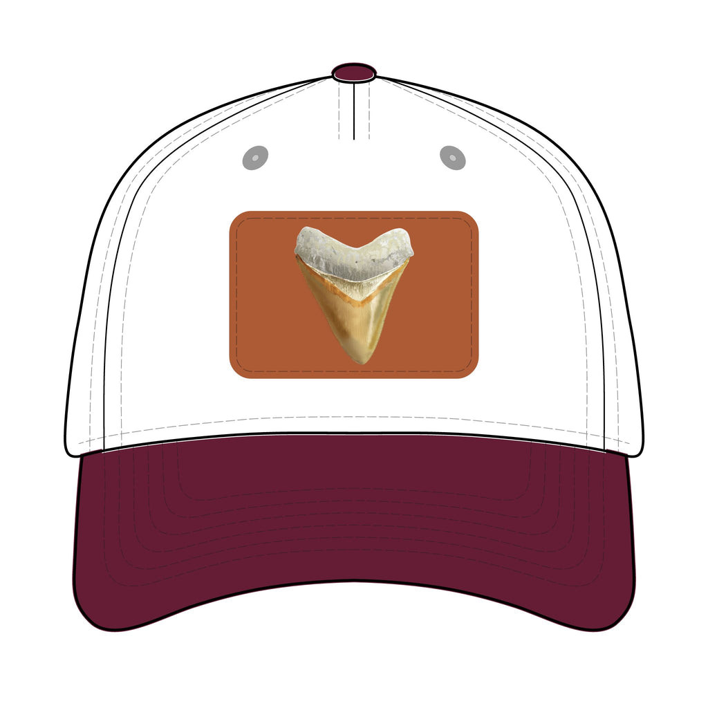 Shark Tooth Leather Patch Baseball Cap