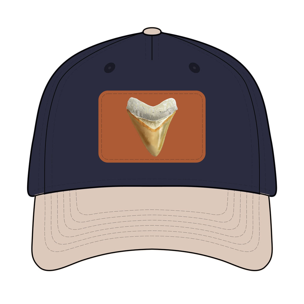 Shark Tooth Leather Patch Baseball Cap