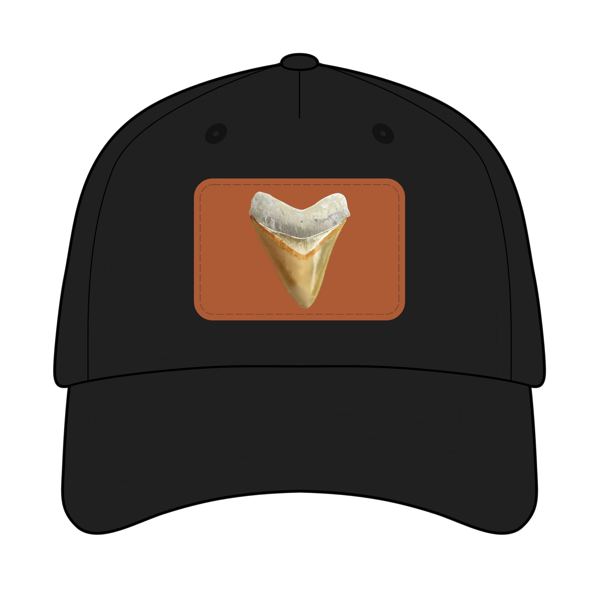 Shark Tooth Leather Patch Baseball Cap