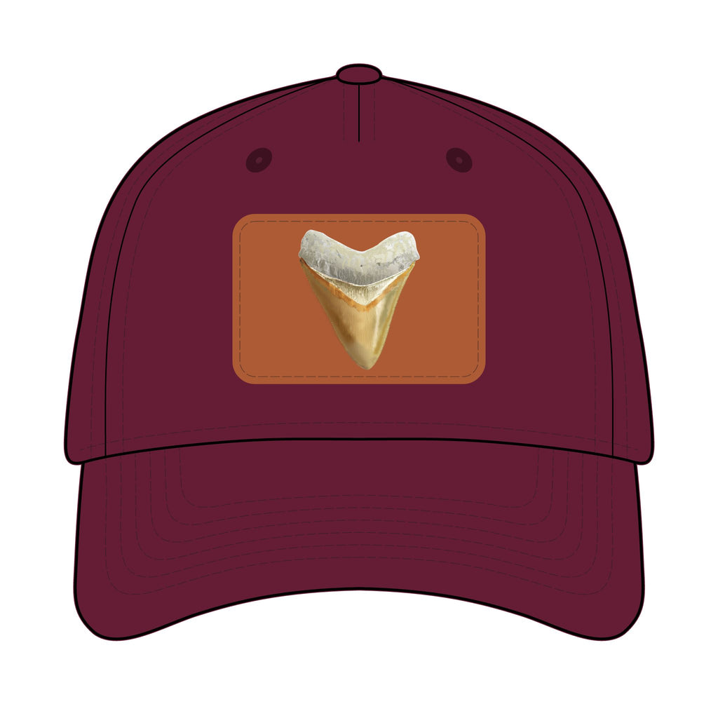 Shark Tooth Leather Patch Baseball Cap