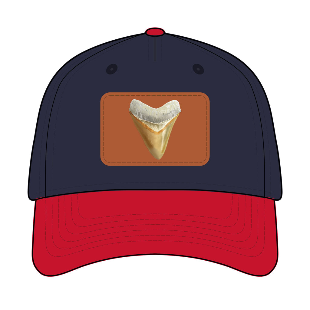 Shark Tooth Leather Patch Baseball Cap