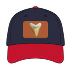 Shark Tooth Leather Patch Baseball Cap