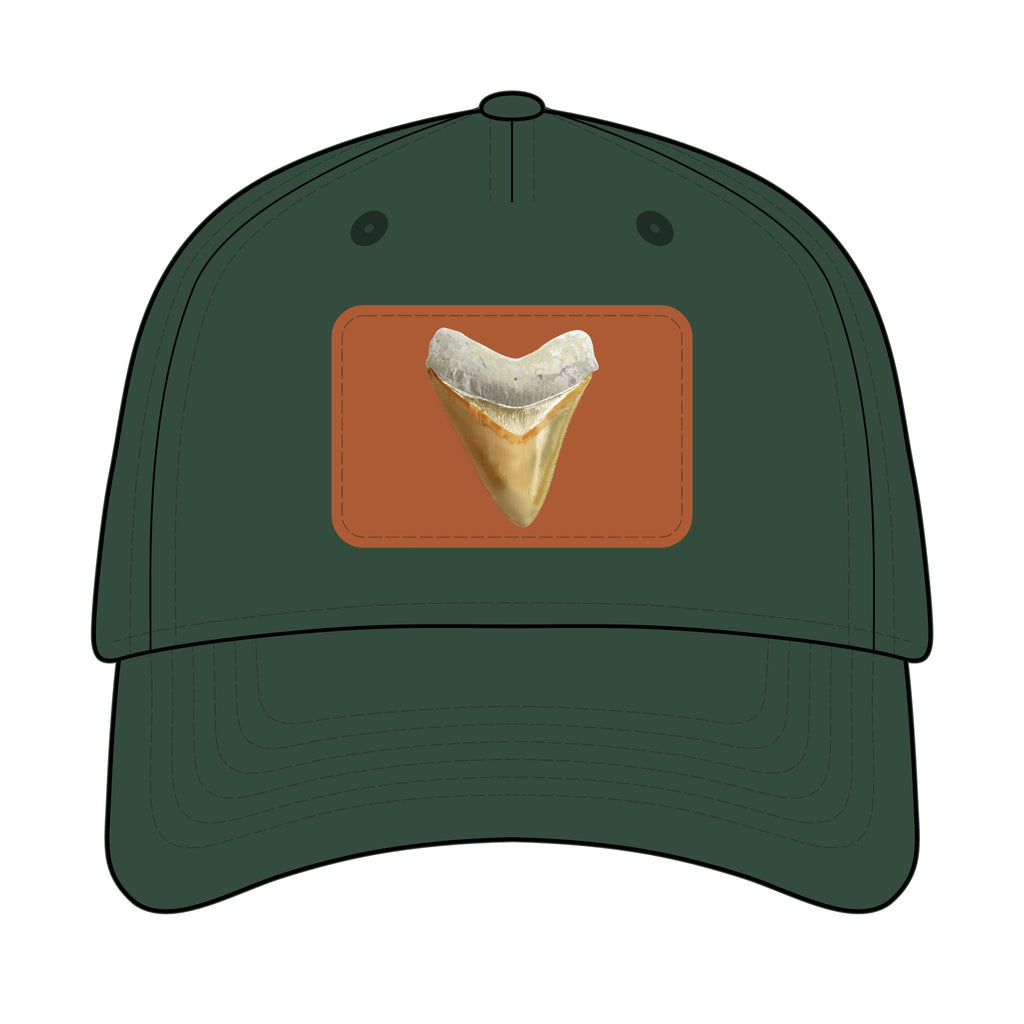 Shark Tooth Leather Patch Baseball Cap