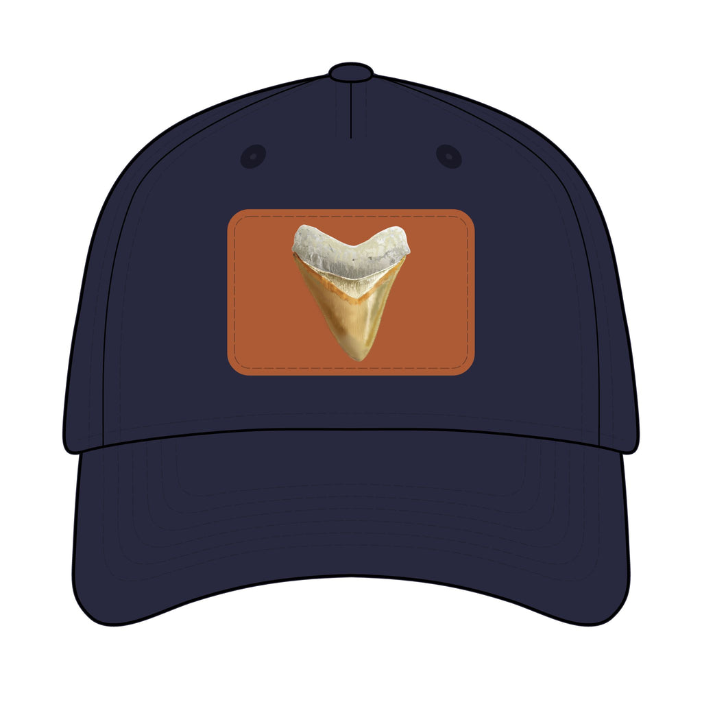 Shark Tooth Leather Patch Baseball Cap
