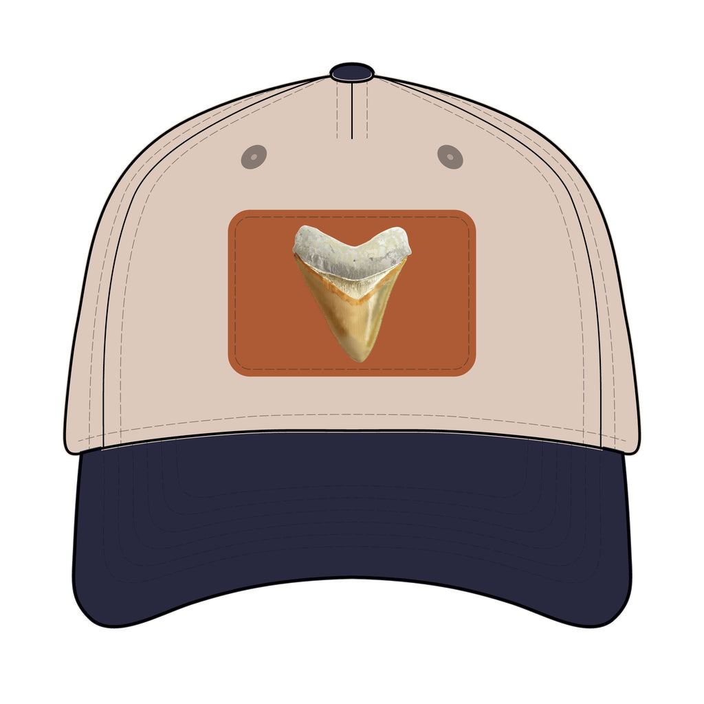 Shark Tooth Leather Patch Baseball Cap