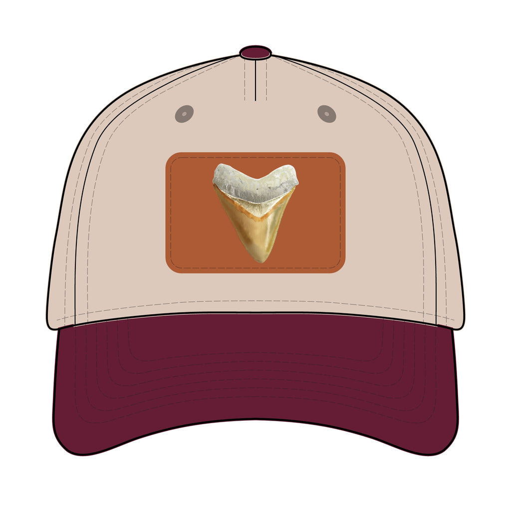 Shark Tooth Leather Patch Baseball Cap