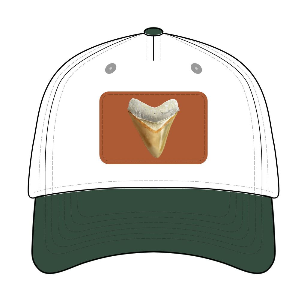 Shark Tooth Leather Patch Baseball Cap