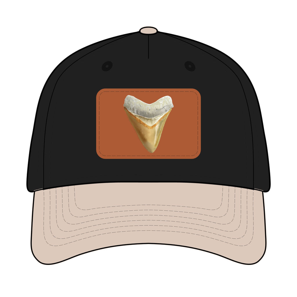 Shark Tooth Leather Patch Baseball Cap