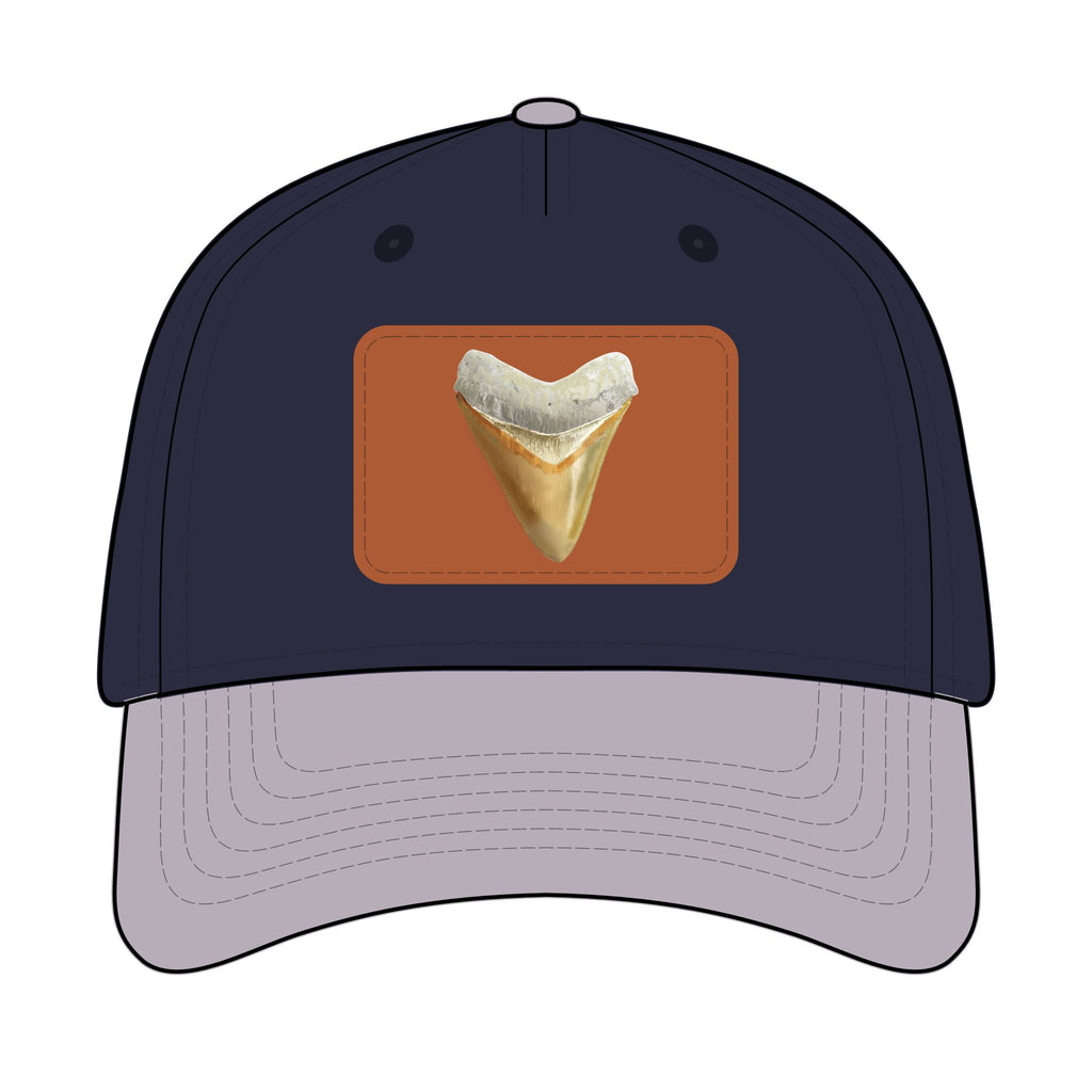 Shark Tooth Leather Patch Baseball Cap