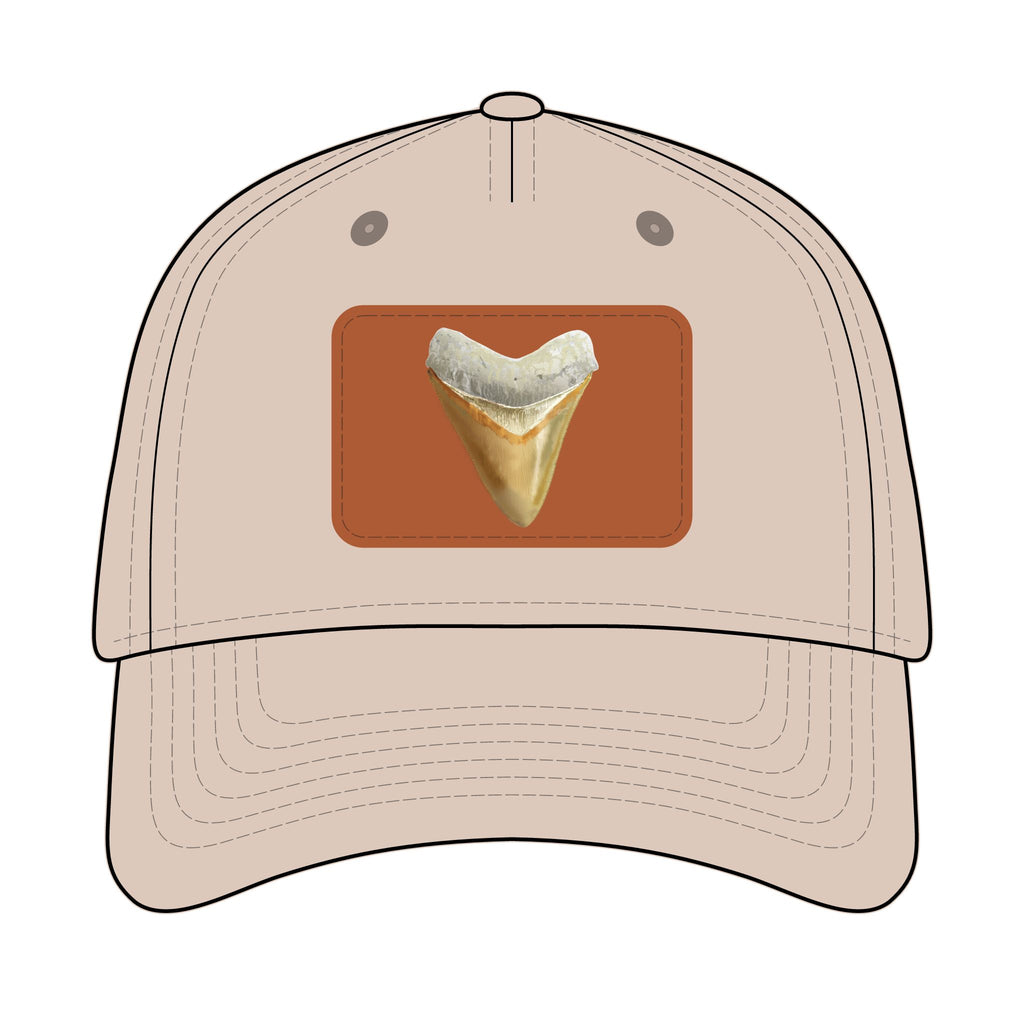 Shark Tooth Leather Patch Baseball Cap