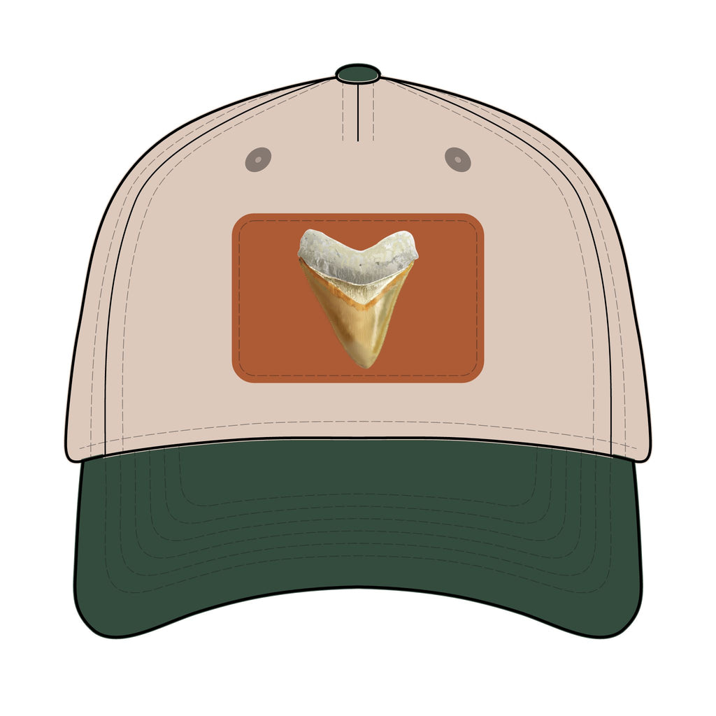 Shark Tooth Leather Patch Baseball Cap