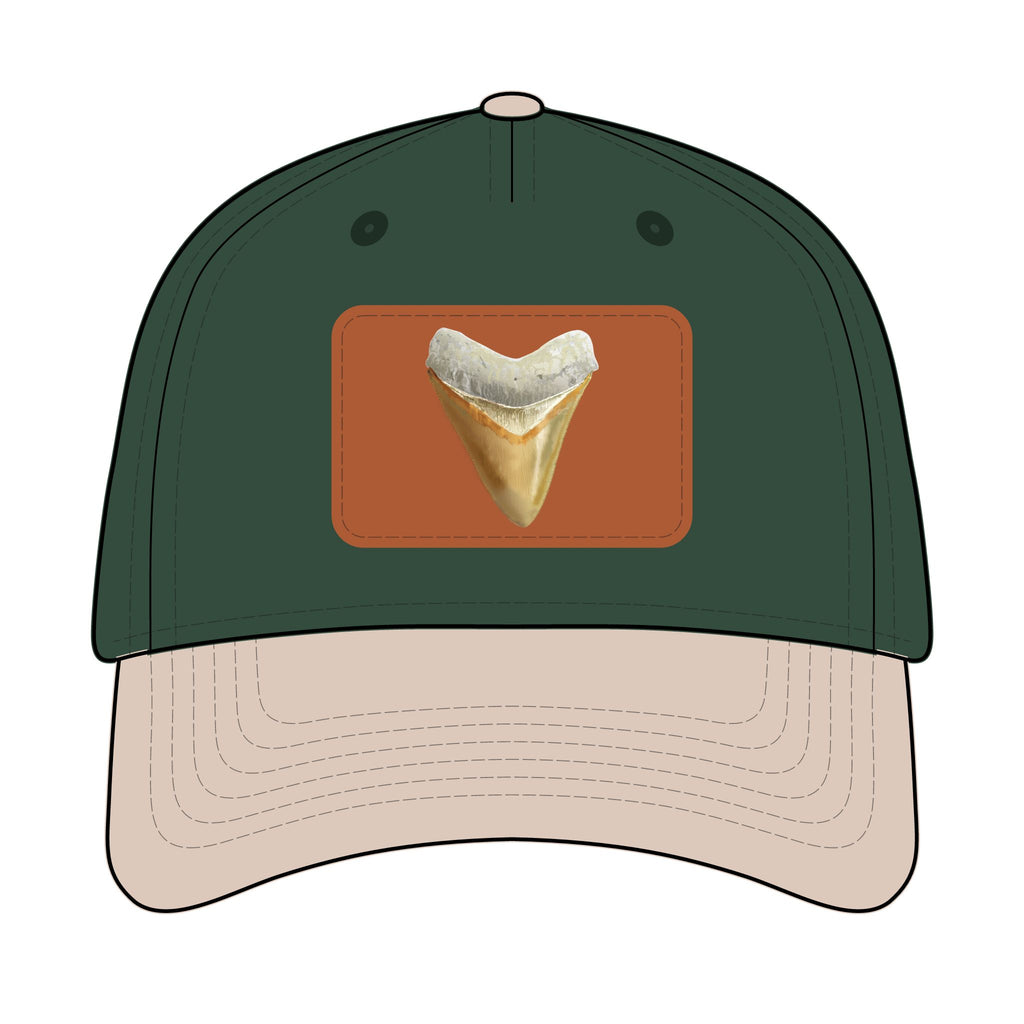 Shark Tooth Leather Patch Baseball Cap