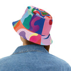 Pink Coral Abstract Bucket Hat
