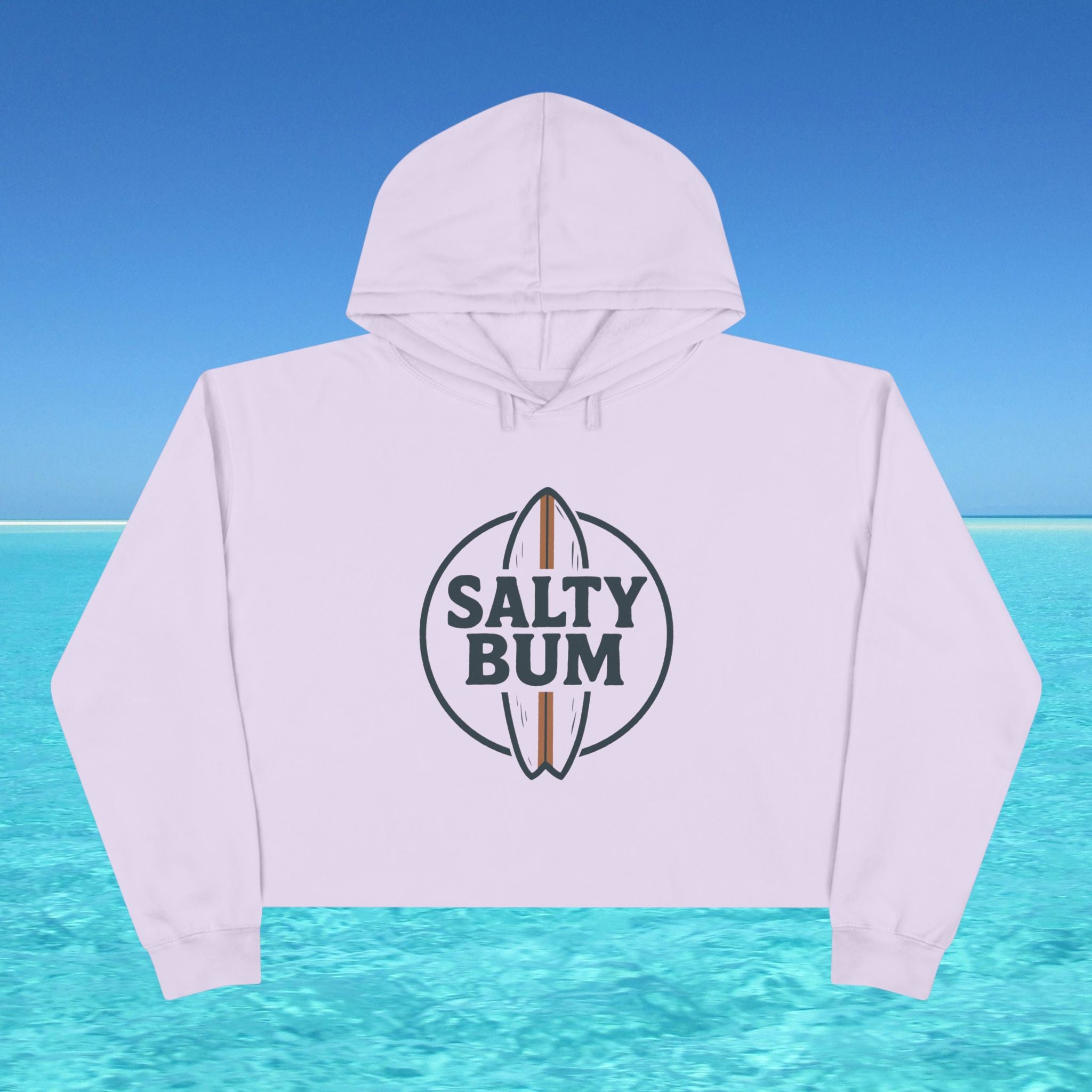 Salty Bum Surf Cropped Hoodie