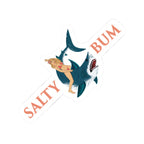 Shark Rider: Bikini Babe Edition Wide Sticker