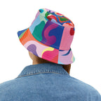 Pink Coral Abstract Bucket Hat