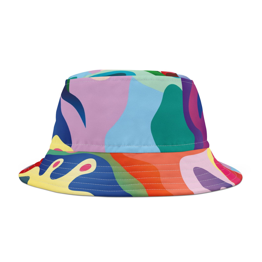 Pink Coral Abstract Bucket Hat