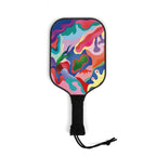 Pink Coral Abstract Pickleball Paddles