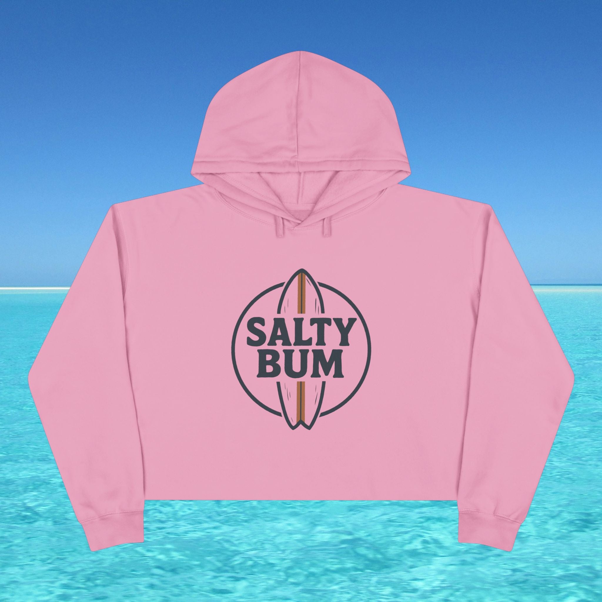 Salty Bum Surf Cropped Hoodie