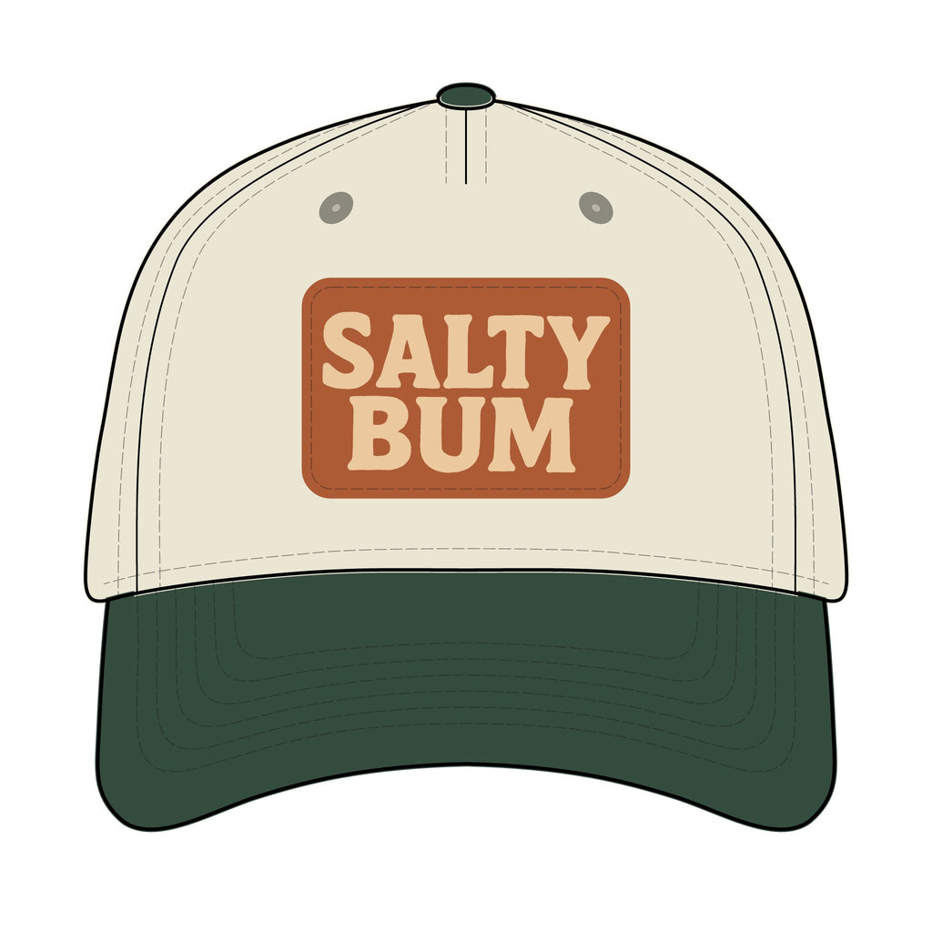 Salty Bum Leather Patch Baseball Cap