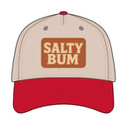 Salty Bum Leather Patch Baseball Cap