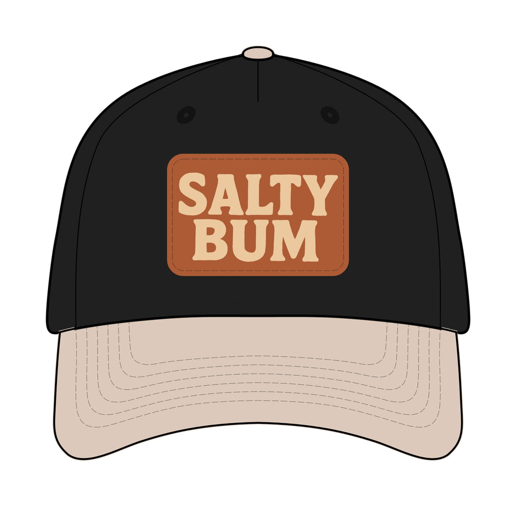 Salty Bum Leather Patch Baseball Cap