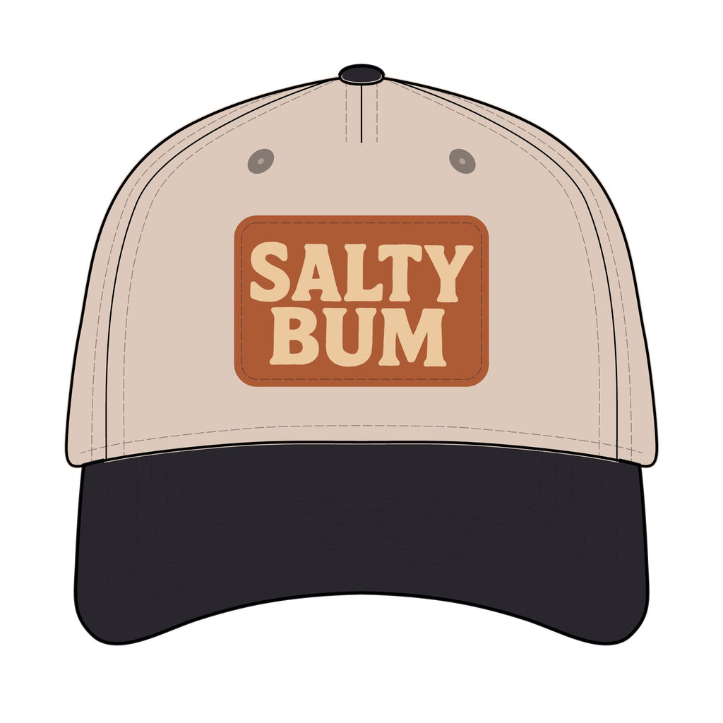 Salty Bum Leather Patch Baseball Cap