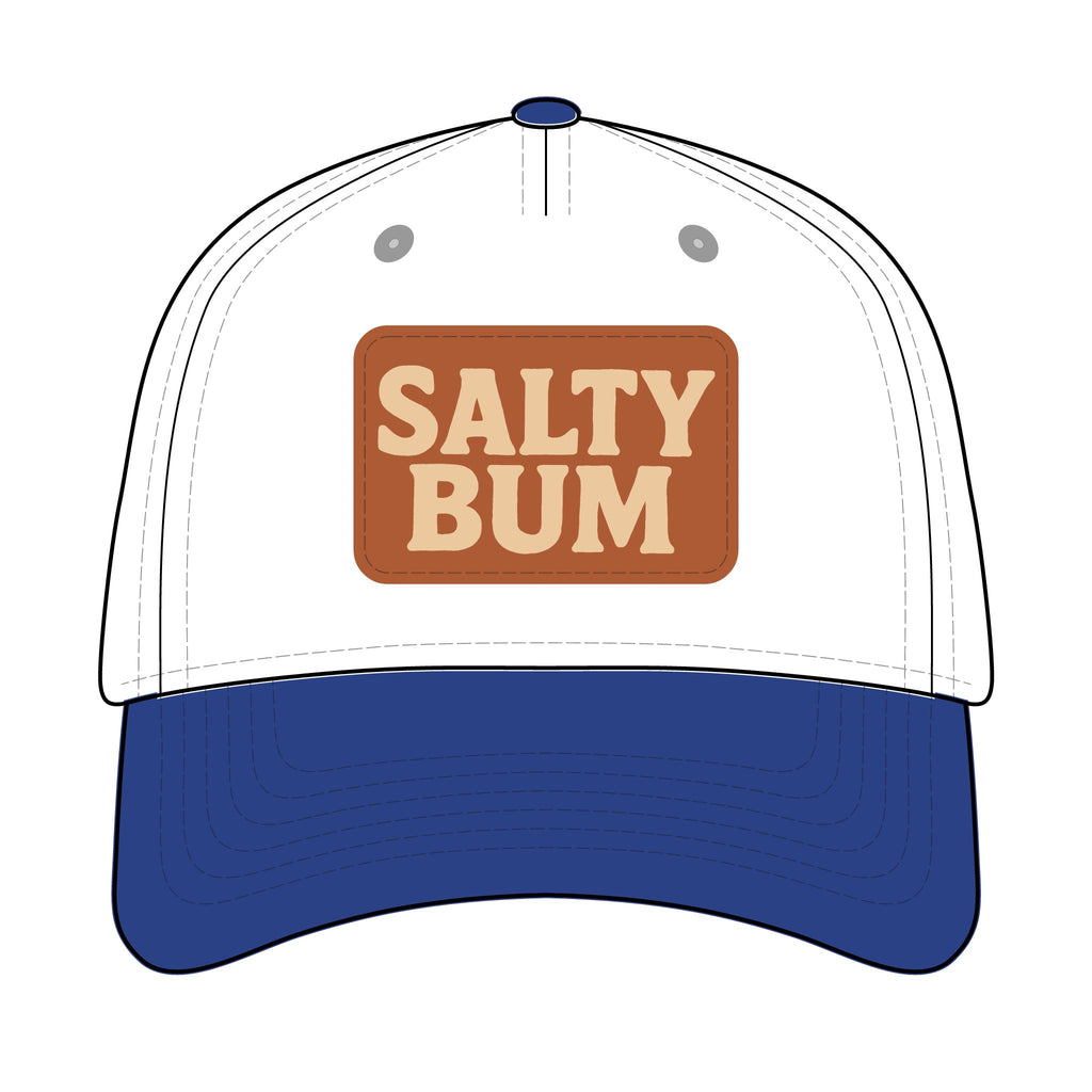 Salty Bum Leather Patch Baseball Cap