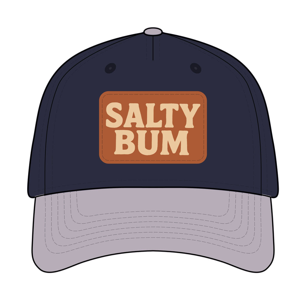 Salty Bum Leather Patch Baseball Cap