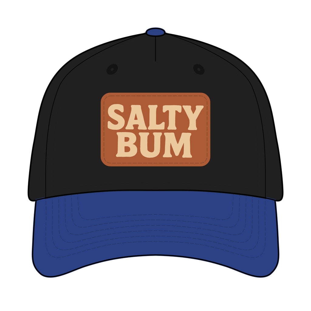 Salty Bum Leather Patch Baseball Cap