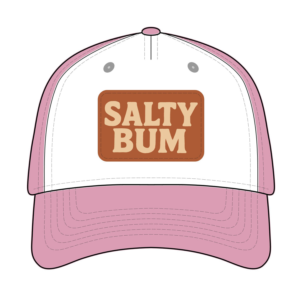 Salty Bum Leather Patch Baseball Cap