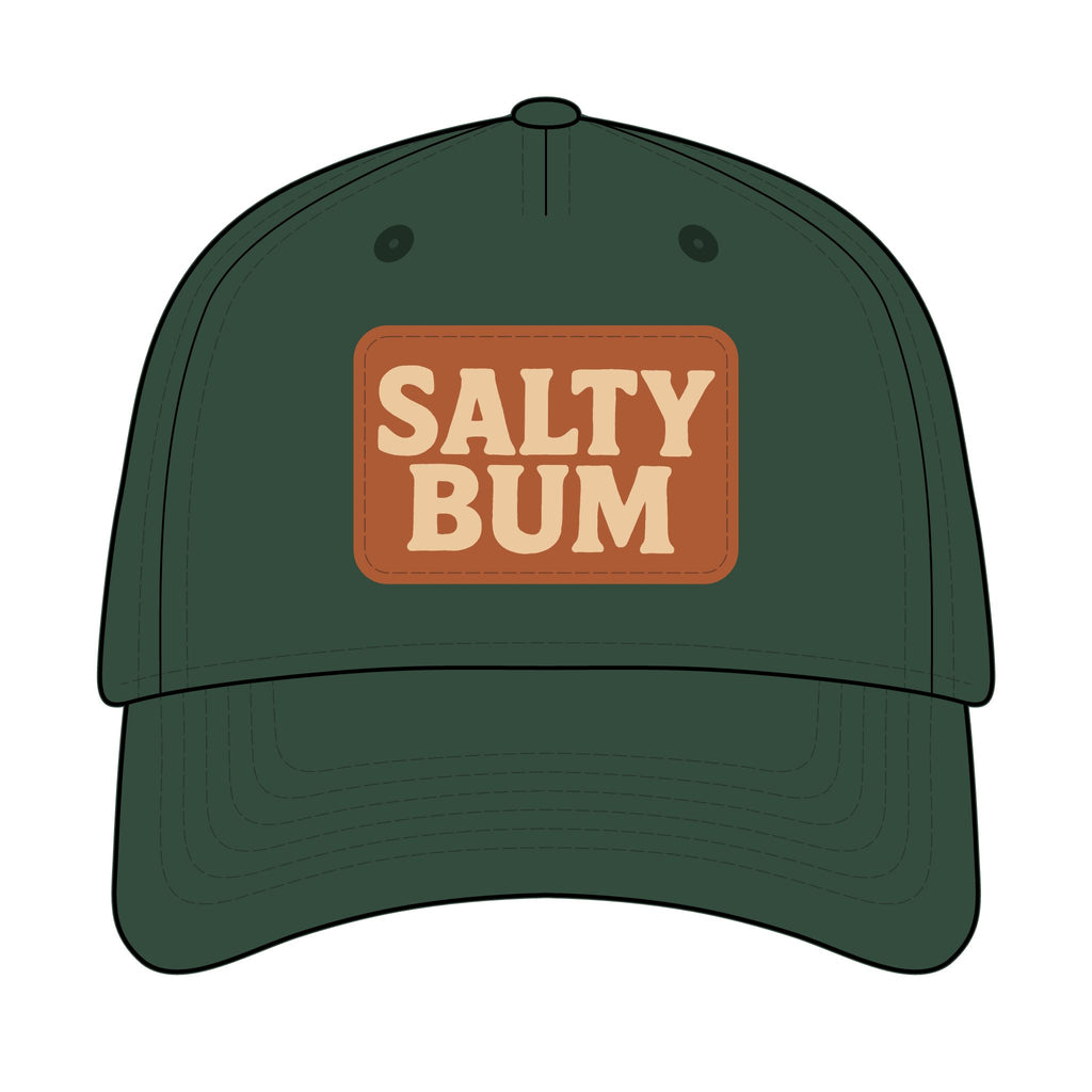 Salty Bum Leather Patch Baseball Cap
