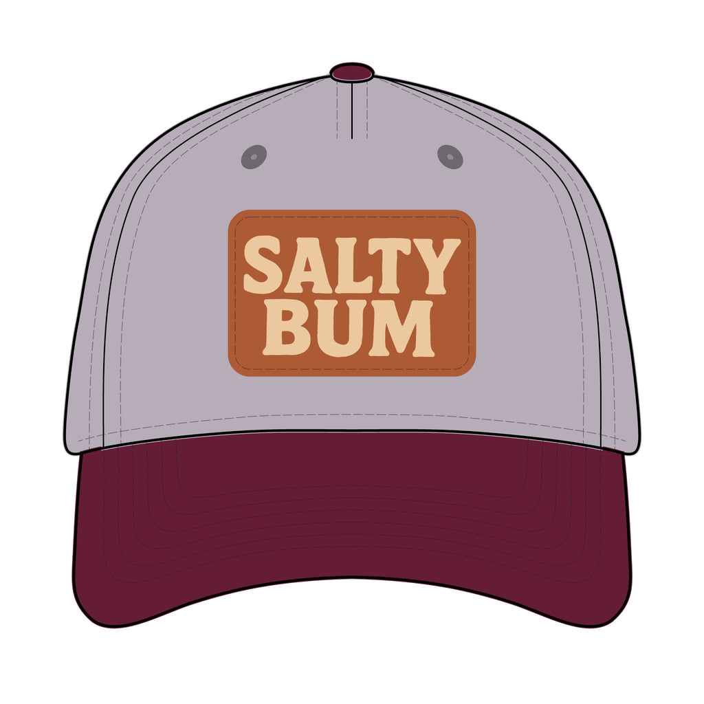 Salty Bum Leather Patch Baseball Cap