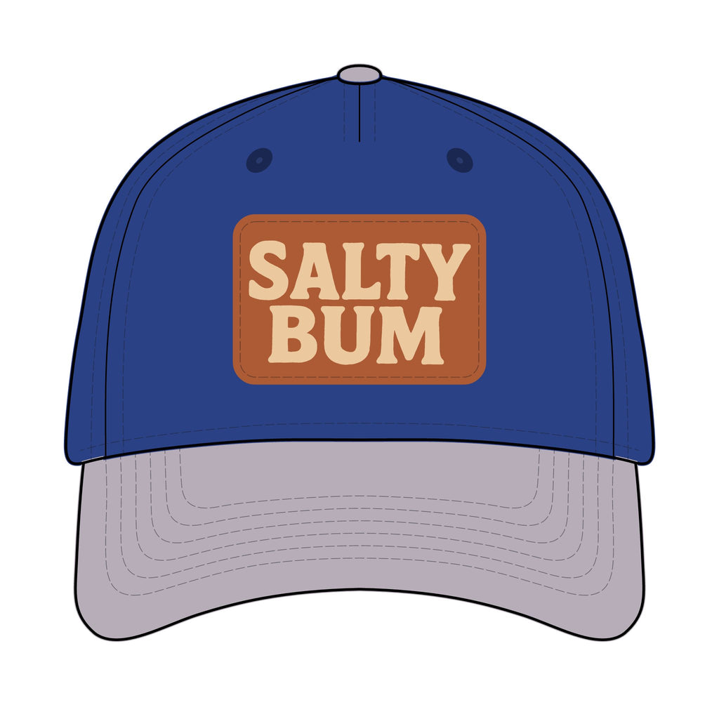Salty Bum Leather Patch Baseball Cap