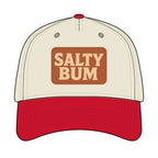 Salty Bum Leather Patch Baseball Cap