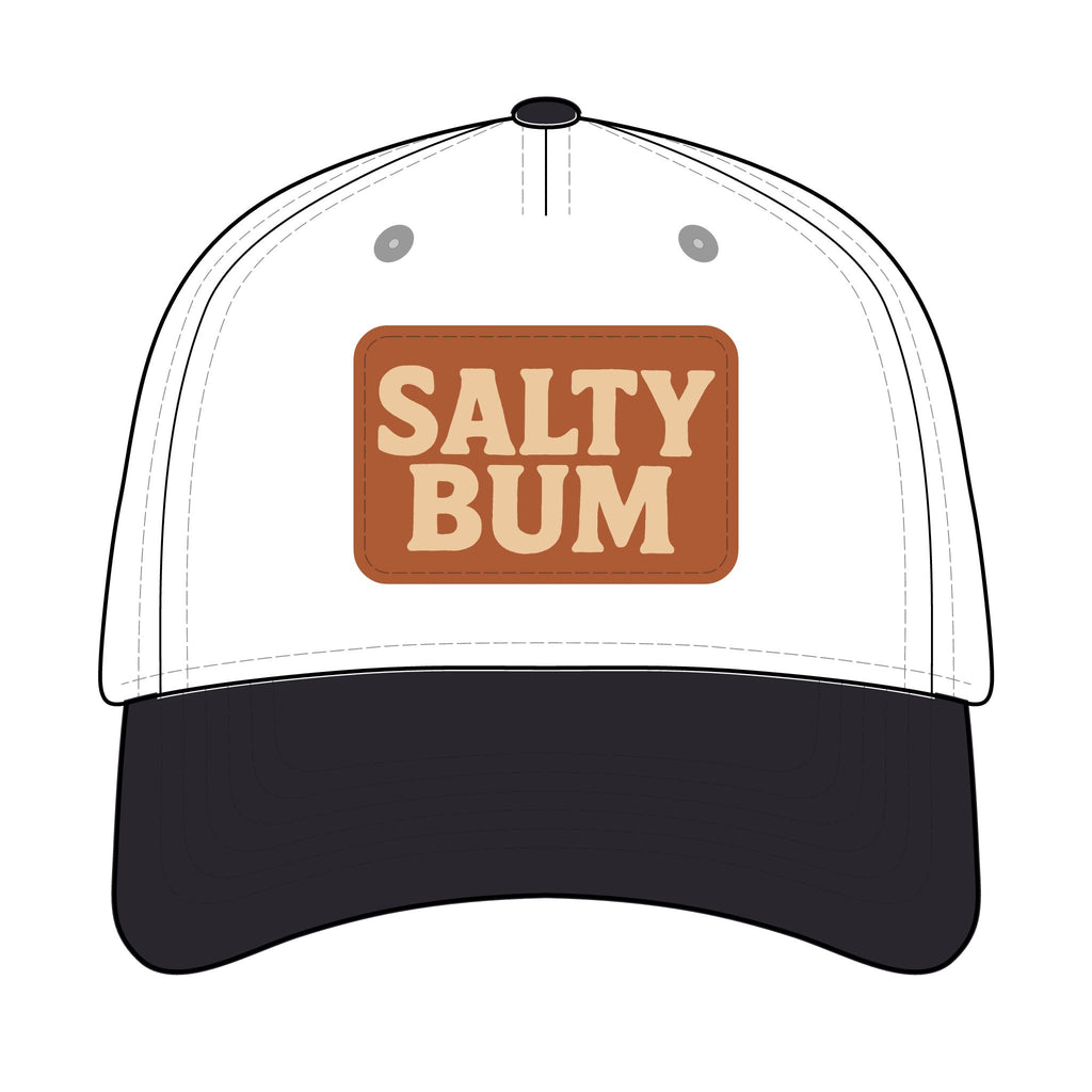 Salty Bum Leather Patch Baseball Cap