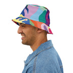 Pink Coral Abstract Bucket Hat