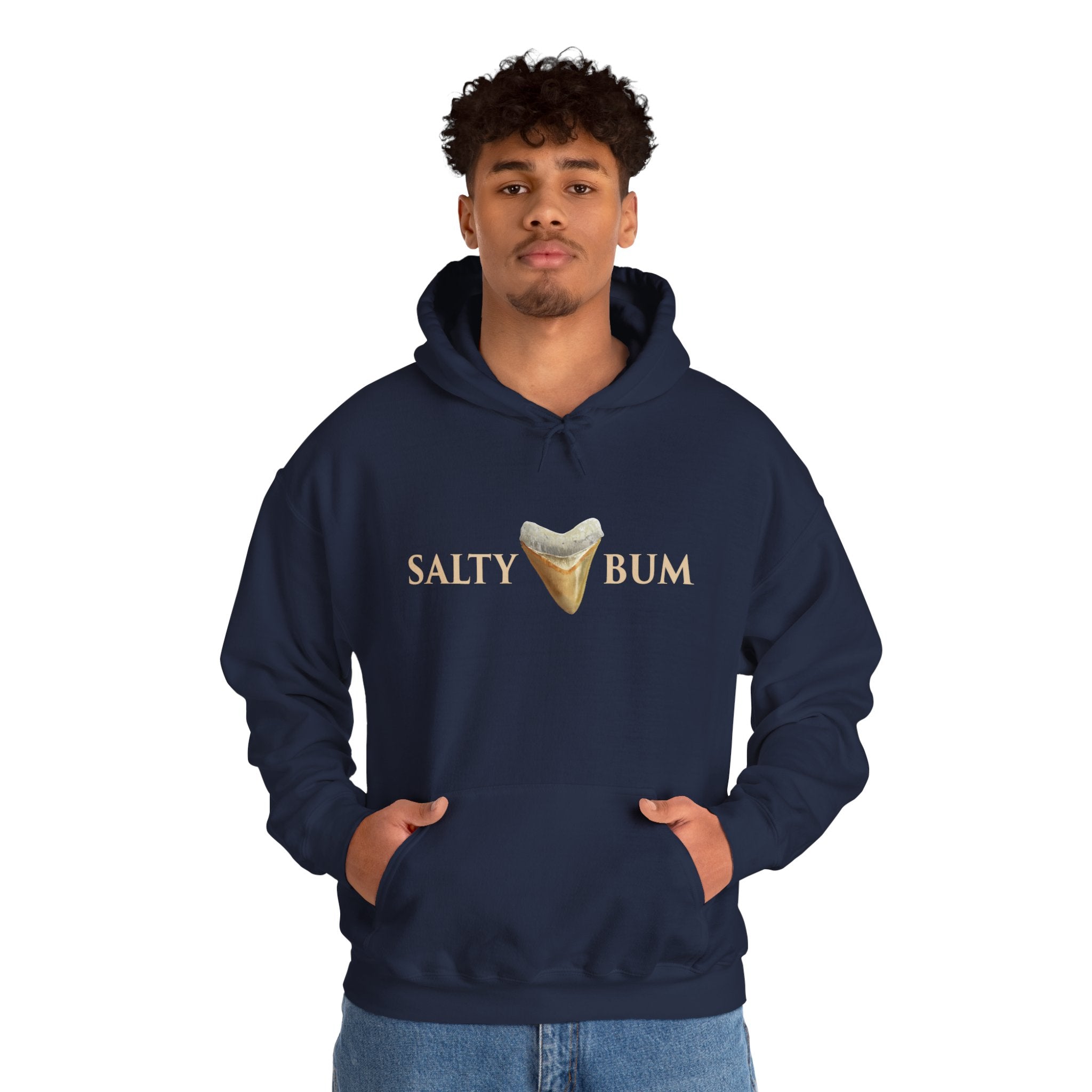 Megalodon Shark Tooth Salty Bum Hoodie