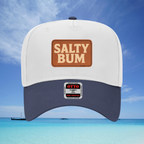 Salty Bum Leather Patch Baseball Cap
