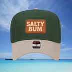 Salty Bum Leather Patch Baseball Cap