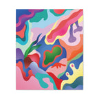 Pink Coral Abstract Canvas Print