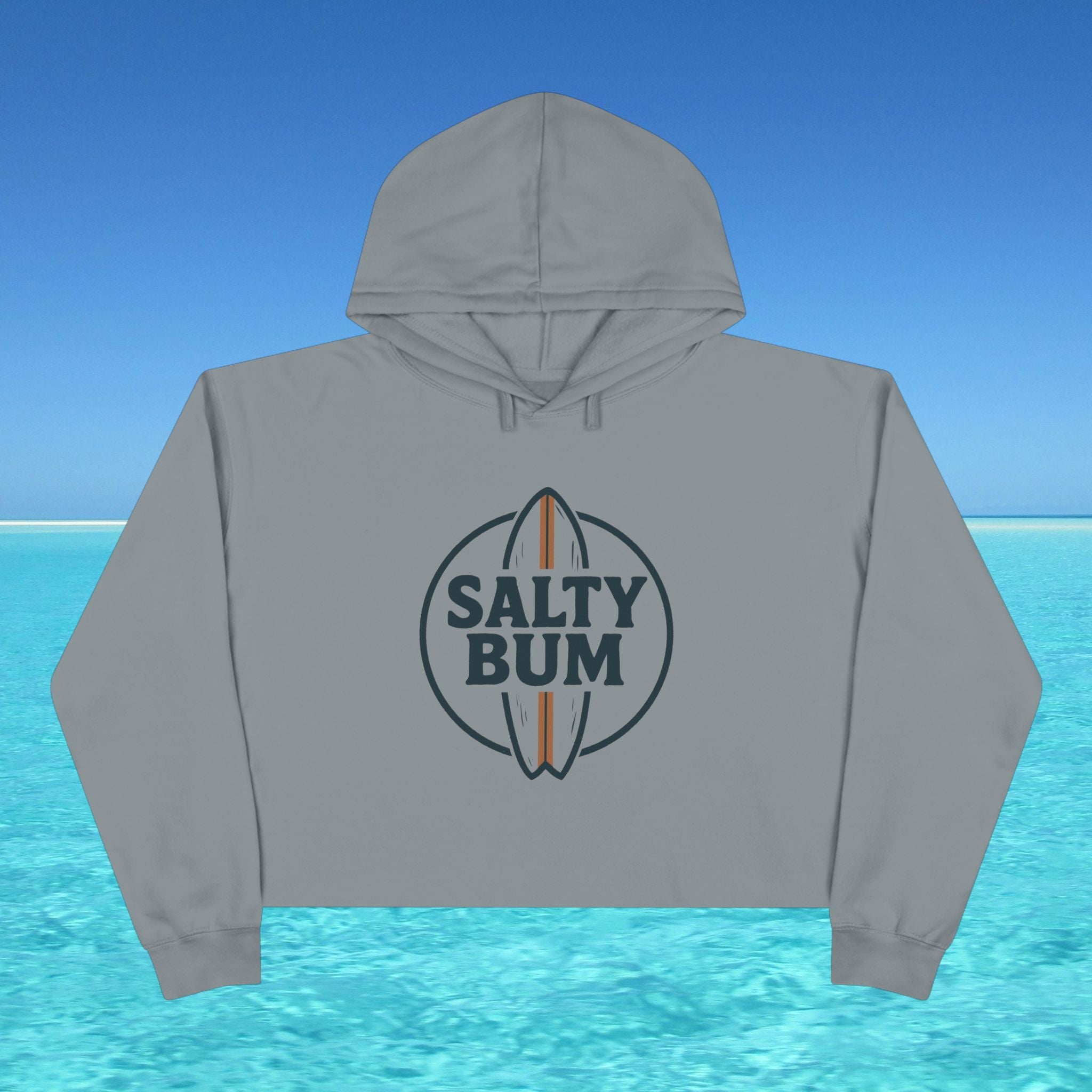 Salty Bum Surf Cropped Hoodie