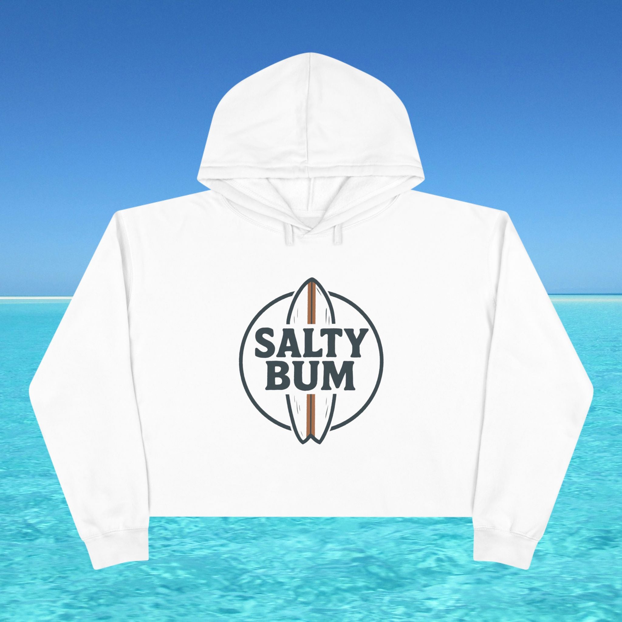Salty Bum Surf Cropped Hoodie