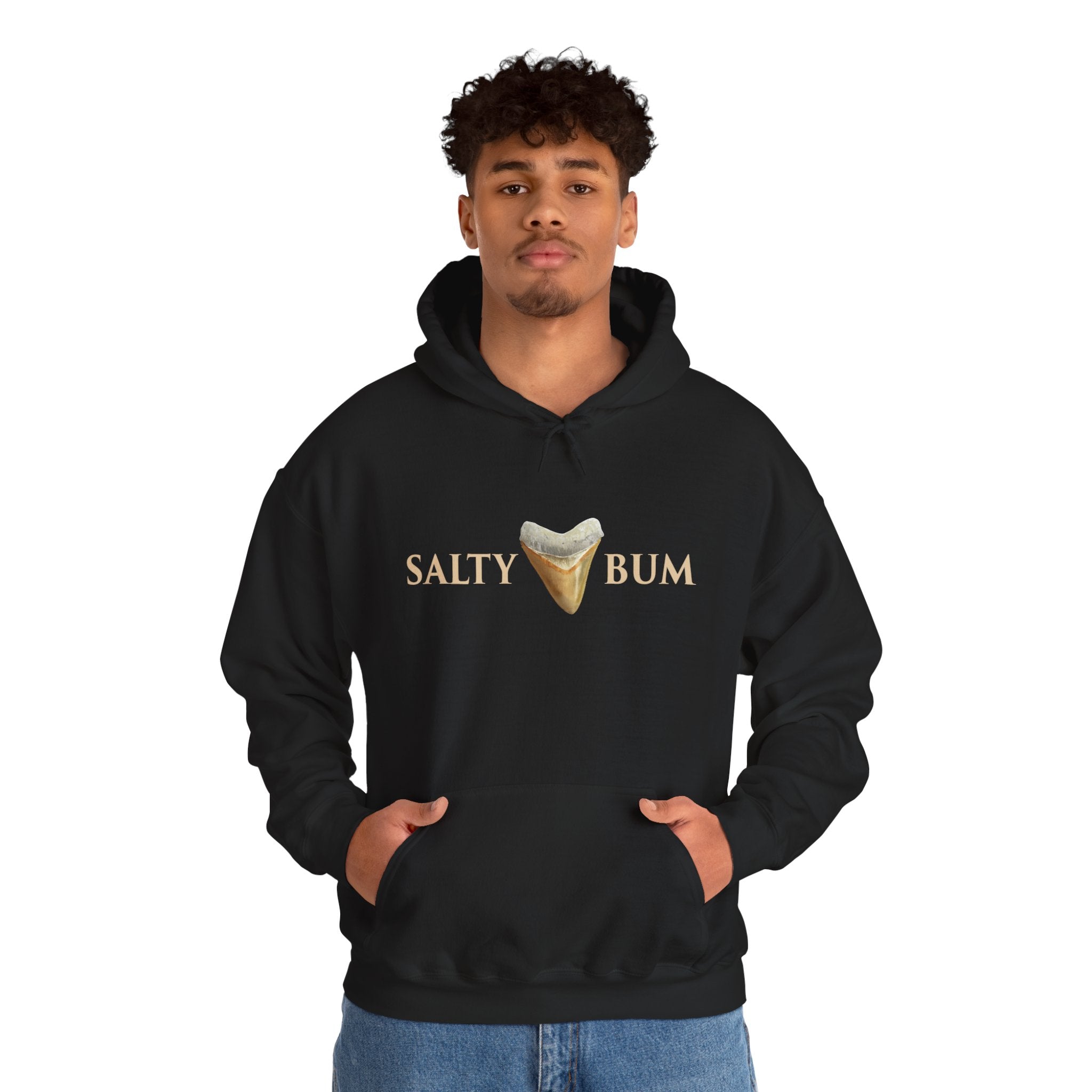 Megalodon Shark Tooth Salty Bum Hoodie