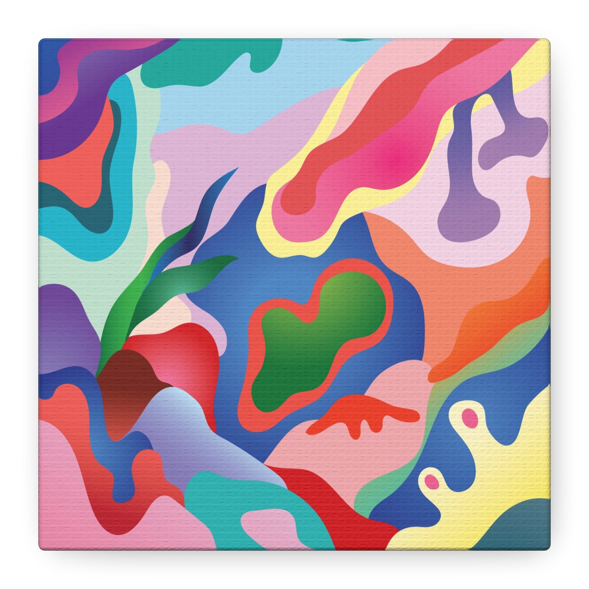 Pink Coral Abstract Canvas Print