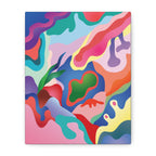 Pink Coral Abstract Canvas Print