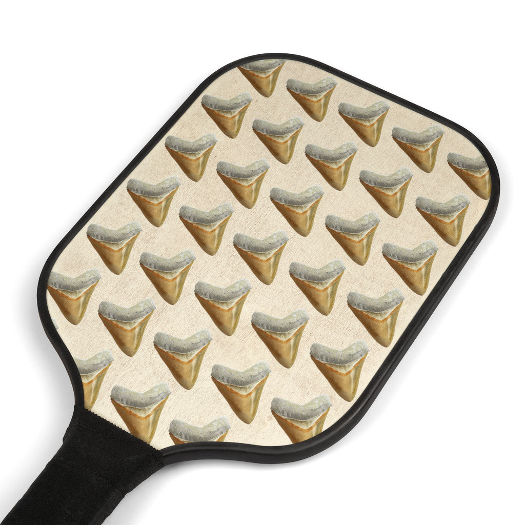 Megalodon Shark Tooth Pattern Pickleball Paddles