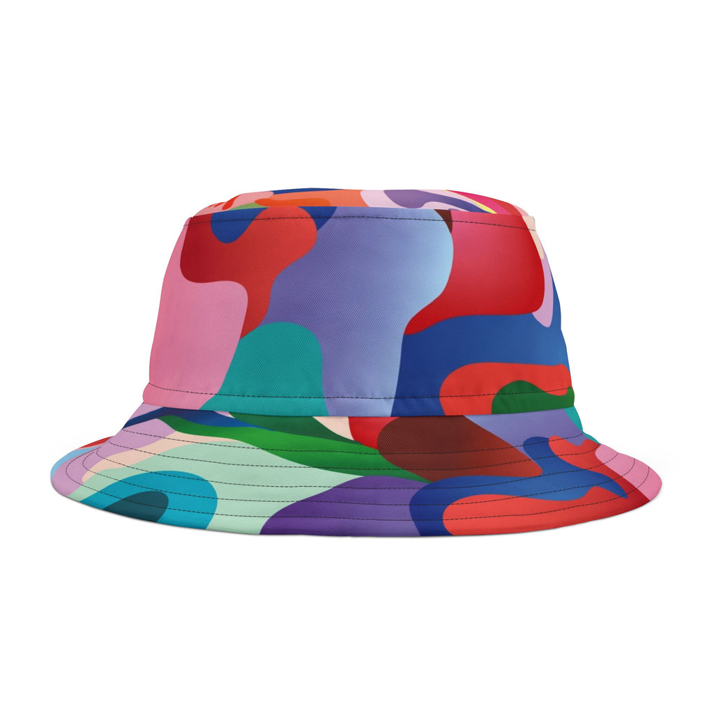 Pink Coral Abstract Bucket Hat