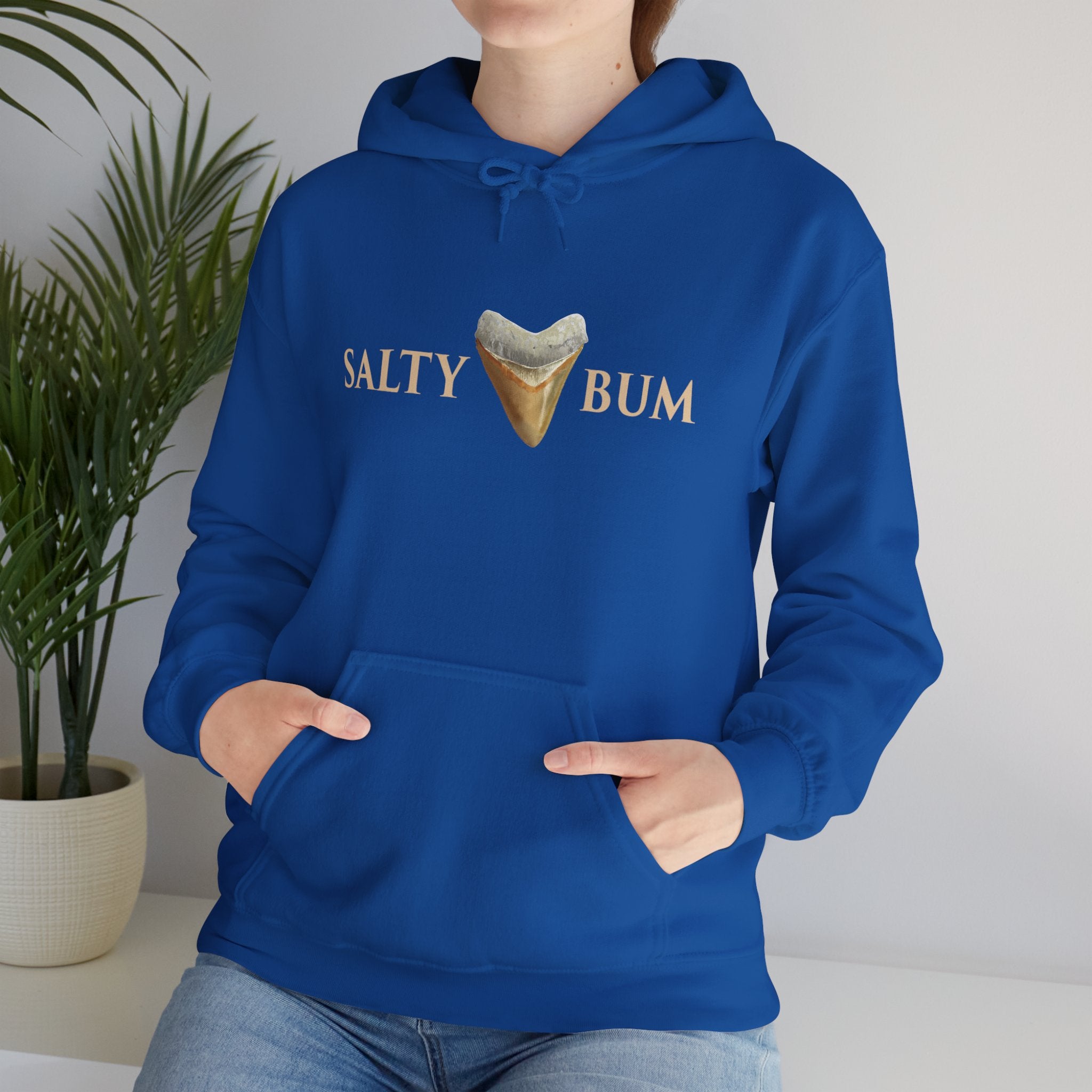 Megalodon Shark Tooth Salty Bum Hoodie